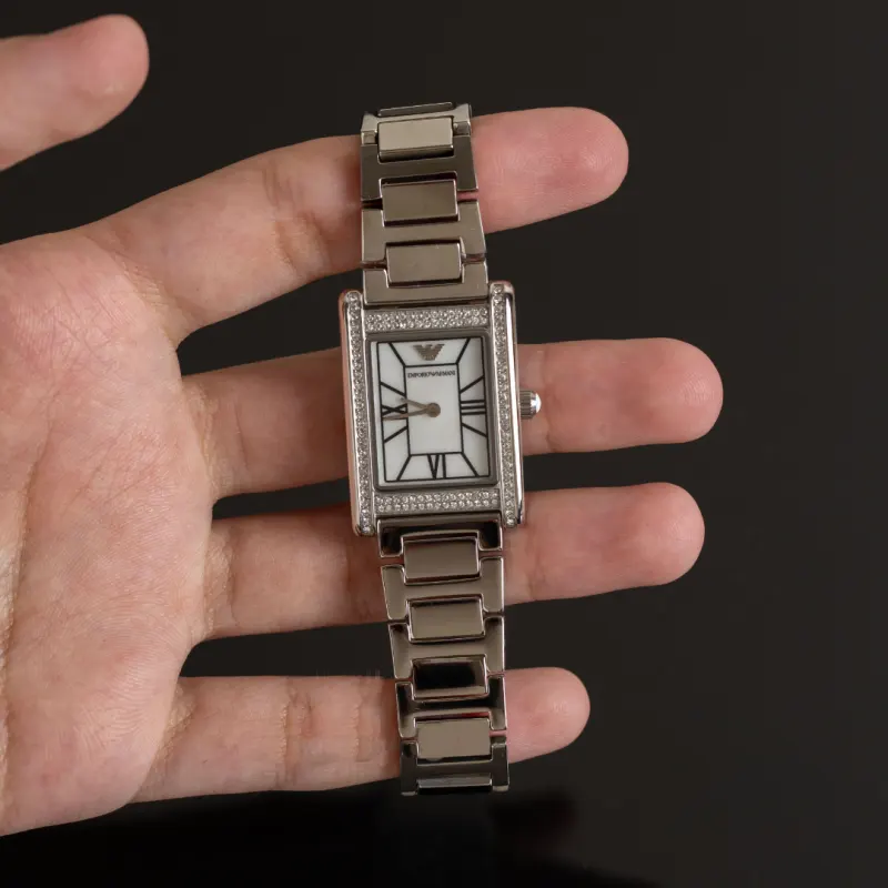 Emporio Armani Genni Silver Dial Fashion Ladies Watch- AR11625